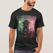 Robot 1 men Schwarzer T - Shirt (Vorderseite)