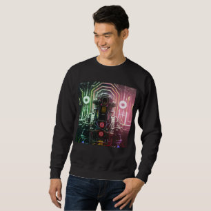 Robot 1 men schwarzes Sweatshirt