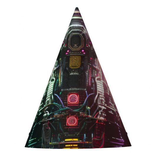 Robot 1 Party-Hüte Partyhütchen (Vorderseite)