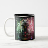 Robot 1 schwarze zweifarbige Tasse (Links)