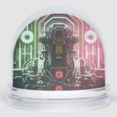 Robot 1 snow globe schneekugeln (Vorderseite)