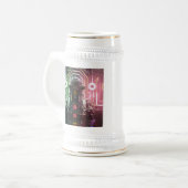 Robot 1 white stein gold trimmung bierglas (Vorderseite Links)