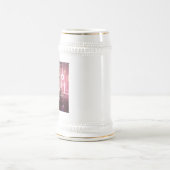 Robot 1 white stein gold trimmung bierglas (Mittel)