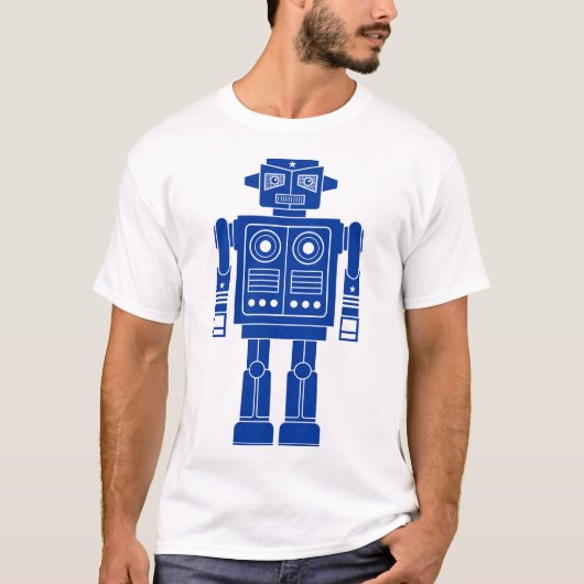 Robot 270620/010 - Navy Blue and White T - Shirt (Vorderseite)