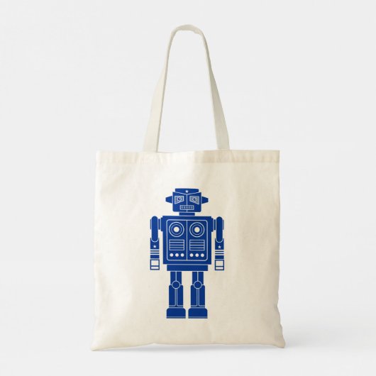 Robot 270620/010 - Navy Blue and White Tote Bag Tragetasche (Rückseite)