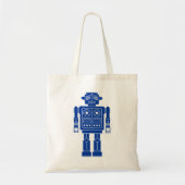 Robot 270620/010 - Navy Blue and White Tote Bag Tragetasche (Vorne)