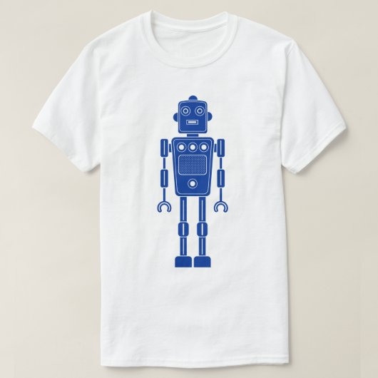 Robot 270620/011 - Navy Blue and White T-Shirt (Design vorne)