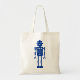 Robot 270620/011 - Navy Blue and White Tote Bag Tragetasche