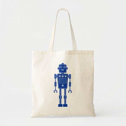 Robot 270620/011 - Navy Blue and White Tote Bag Tragetasche (Vorne)