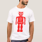 Robot 270620/04 - Roter und Weißer T - Shirt (Vorderseite)