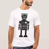 Robot 270620/06 - Schwarz-Weiß-T - Shirt (Vorderseite)
