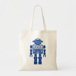 Robot 270620/08 - Navy Blue and White Tragetasche