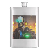 Robot-2-Flasche Flachmann (Vorderseite)