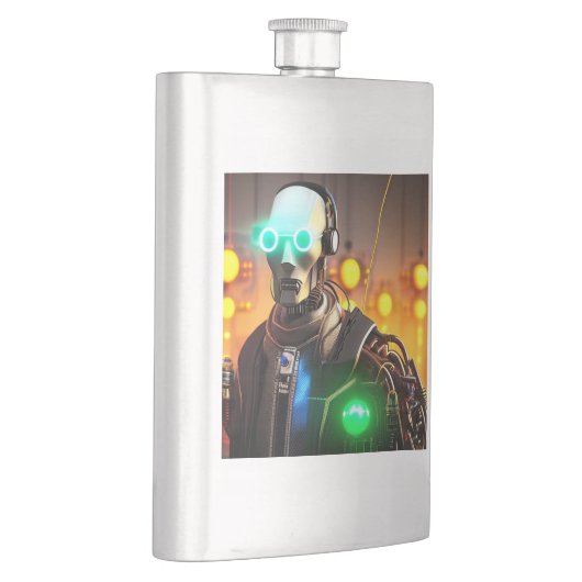 Robot-2-Flasche Flachmann (Rechts)