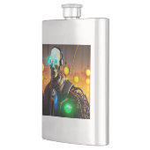 Robot-2-Flasche Flachmann (Links)