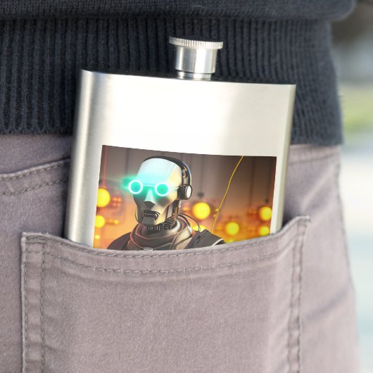 Robot-2-Flasche Flachmann (Beispiel)