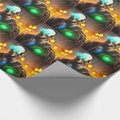 Robot-2-glänzendes Packpapier (Ecke)