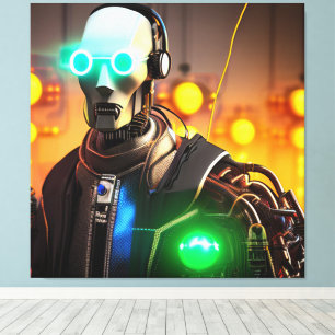 Robot-2-Leinwand Leinwanddruck