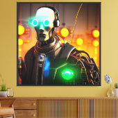 Robot 2 Leinwanddruck (Insitu (Wohnzimmer))