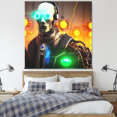 Robot 2 Leinwanddruck (Insitu (Schlafzimmer))