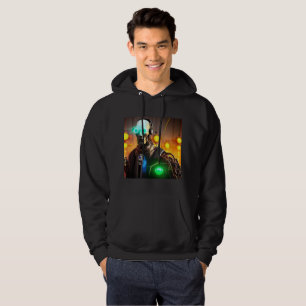 Robot 2 men Schwarz gekleidetes Sweatshirt