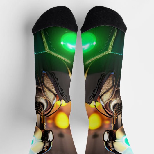 Robot 2 Premium Socken (Oben)