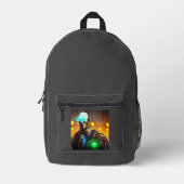 Robot 2-Rucksack Bedruckter Rucksack (Vorderseite)