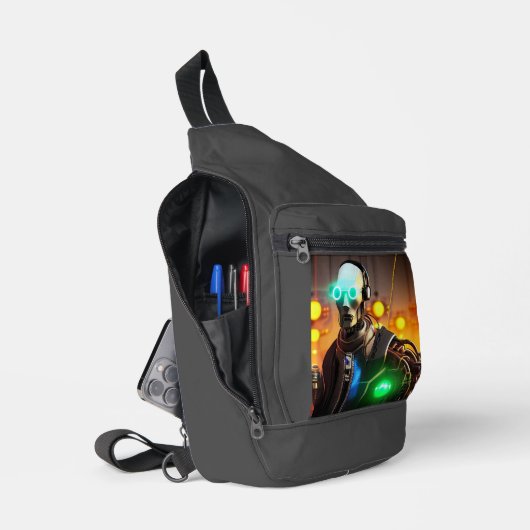 Robot-2-Sack-Rucksack Crossbody Bag (Offen)