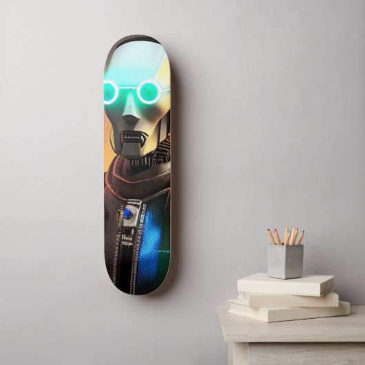 Robot-2-Skateboard Skateboard (Wandkunst)