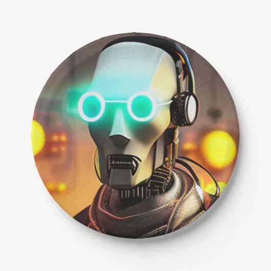 Robot-2-Teller Pappteller (Vorderseite)