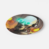 Robot-2-Teller Pappteller (Schrägansicht)