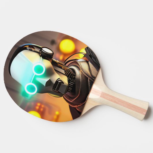 Robot-2-Tischtennispaddel Tischtennis Schläger (Seitenansicht)