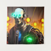 Robot 2 Wandteppich (Vorderseite)