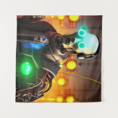 Robot 2 Wandteppich (Vorderseite (Horizontal))