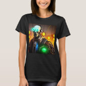 Robot 2 Women Black T - Shirt (Vorderseite)