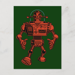 Robot 313-rot postkarte