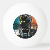 Robot 3 3-Sterne-Tischtennisball Tischtennisball (Vorderseite)