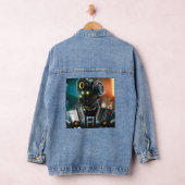 Robot 3 Damen-Denim-Jacke Jeansjacke (Hangar)