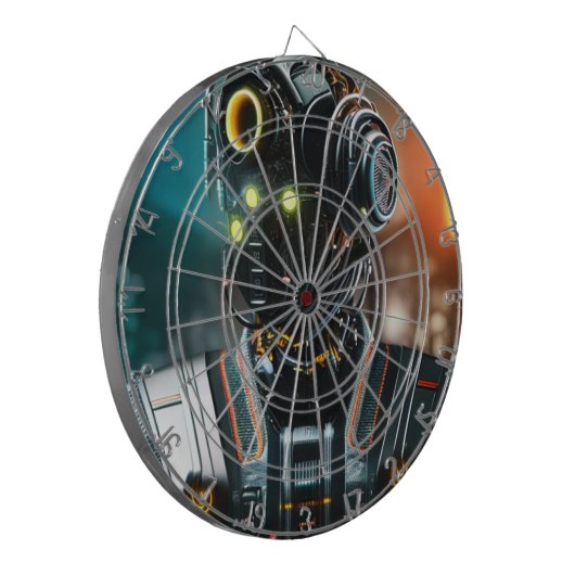 Robot-3-Dartboard Dartscheibe (Vorderseite Links)