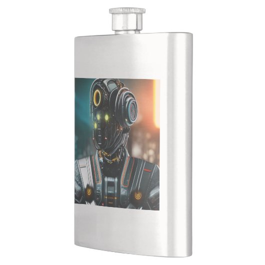 Robot-3-Flaterkolben Flachmann (Links)