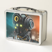 Robot-3-Lunchbox Metall Brotdose (Rückseite)