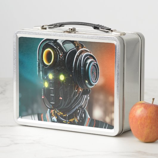 Robot-3-Lunchbox Metall Brotdose (Beispiel)