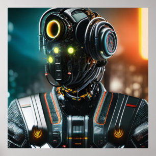 Robot 3 Mattposter Poster