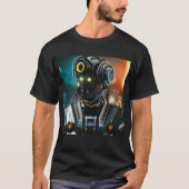 Robot 3 men Schwarzer T - Shirt (Vorderseite)