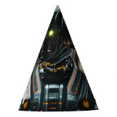 Robot-3-Party-Hüte Partyhütchen (Vorderseite)