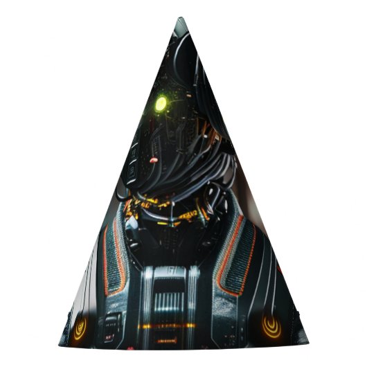 Robot-3-Party-Hüte Partyhütchen (Vorderseite)