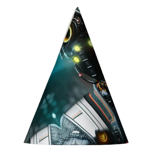 Robot-3-Party-Hüte Partyhütchen (Links)