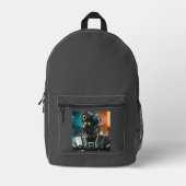 Robot 3-Rucksack Bedruckter Rucksack (Vorderseite)
