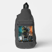 Robot-3-Sack-Rucksack Crossbody Bag (Vorderseite)