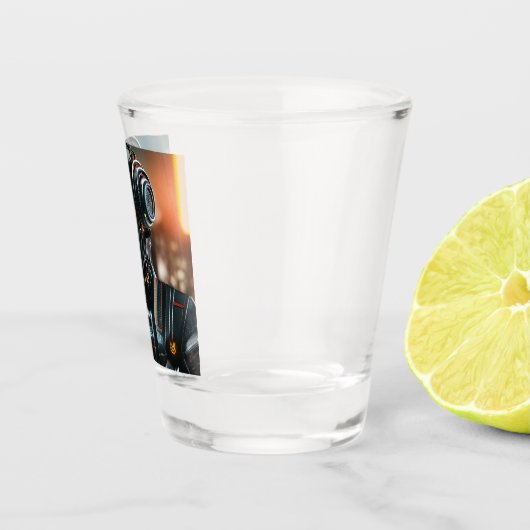 Robot-3-Schrotglas Schnapsglas (Rechts)